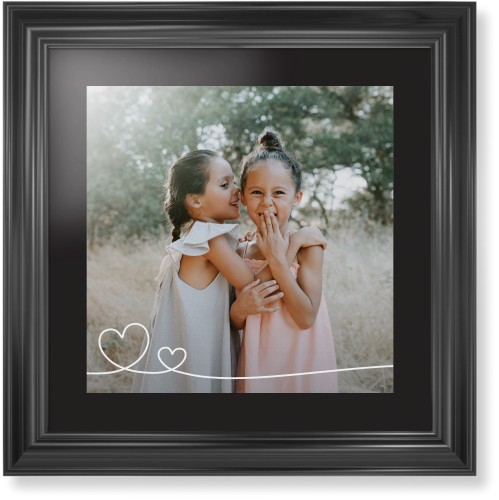 Double Heart Line Art