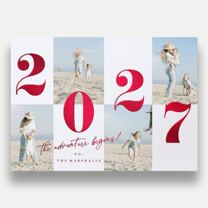 Adventure Grid New Year's Card