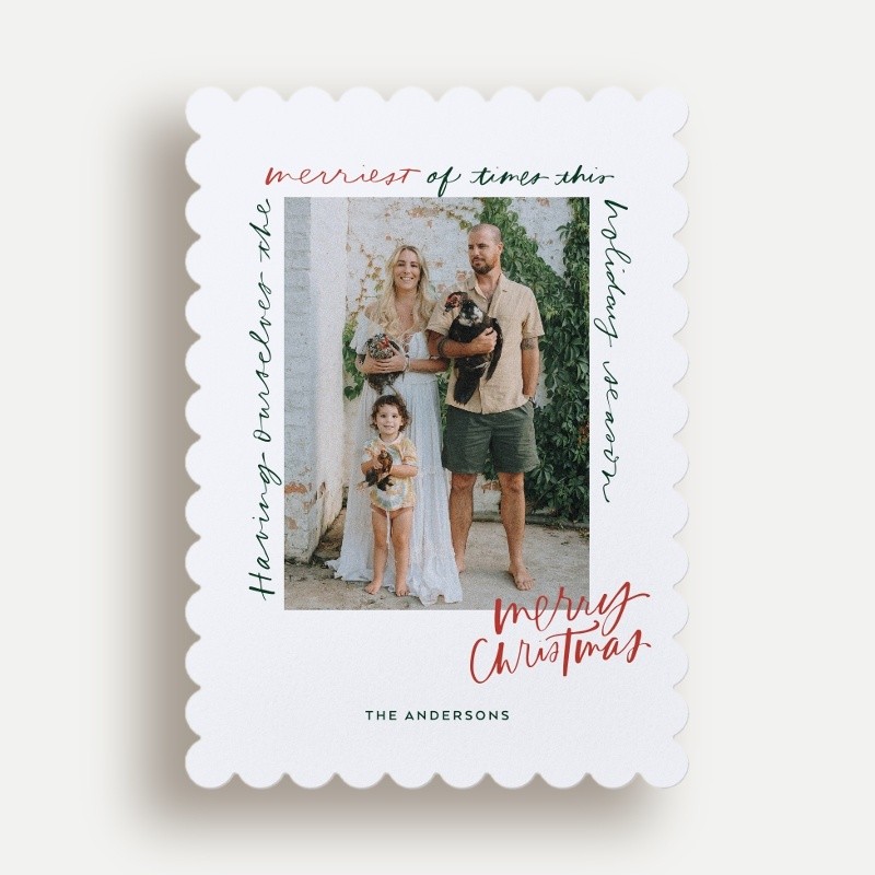 Lettered Frame Holiday Card