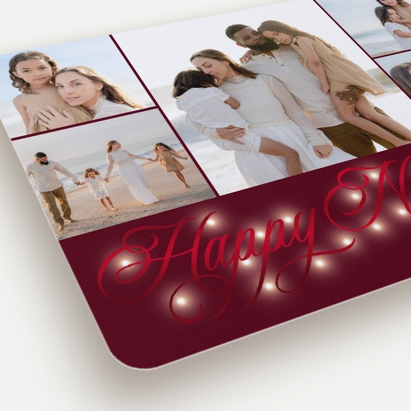 Glowing Flourish Holiday Card