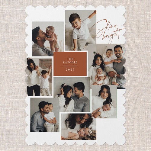 Photo Medley 5x7 Brown  Holiday Card