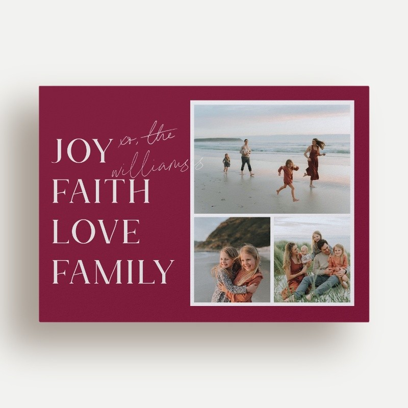 Stacked Sentiments Religious Christmas Card