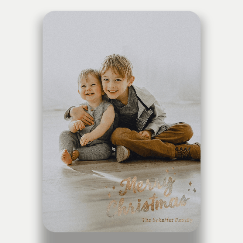 Nostalgic Script Holiday Card