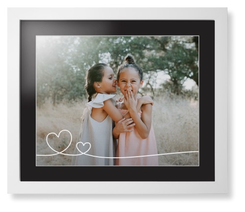 Double Heart Line Art