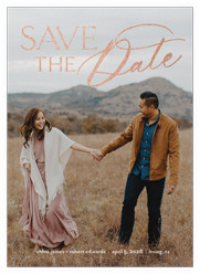 Glamorous Announcement 5x7 Foil Stamped