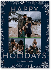 Glitter Snowflake Border