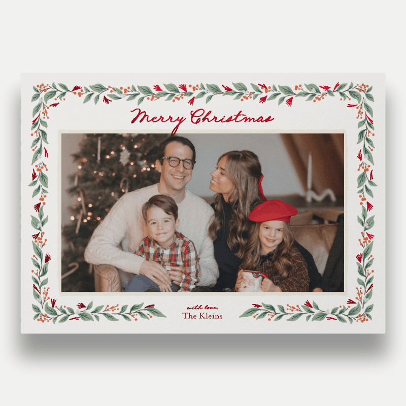 Botanical Frame Holiday Card
