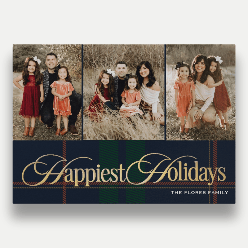 Preppy Plaid Holiday Card