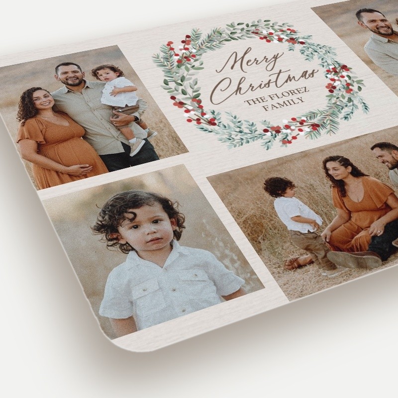 Berry Wreath Holiday Card