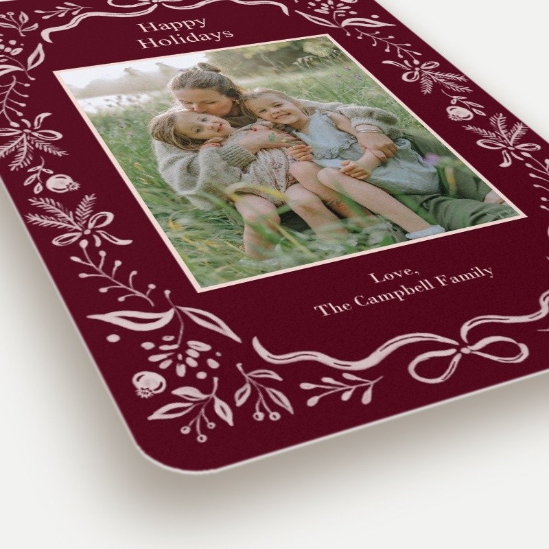 Botanical Storybook Holiday Card