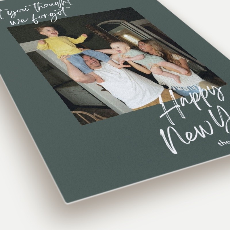 Playful Script New Year's Card