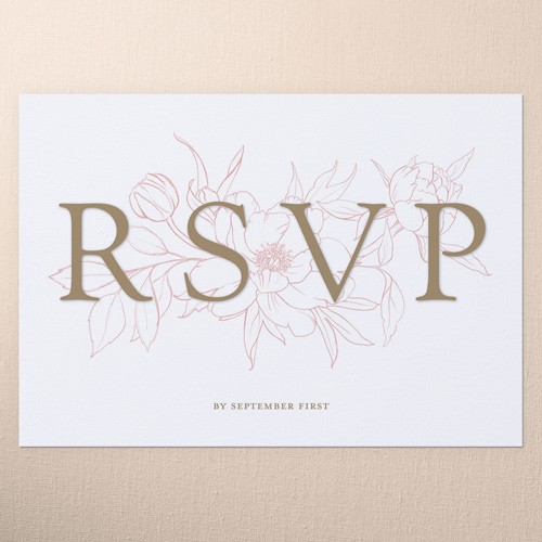 Cute Wedding RSVP Card