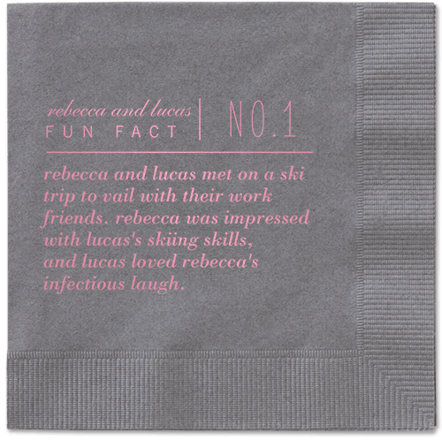 Custom Royal Metallic Napkins