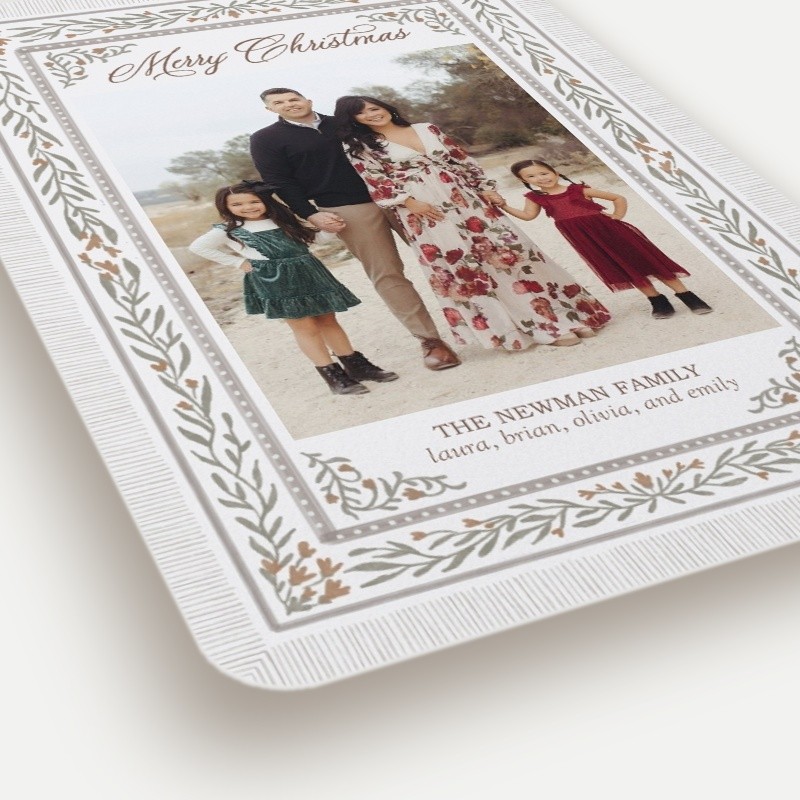 Botanical Flourish Holiday Card