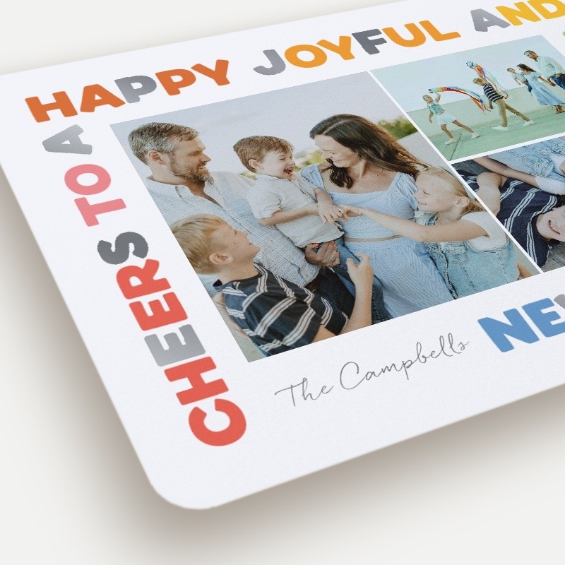 Rainbow Frame New Year's Card