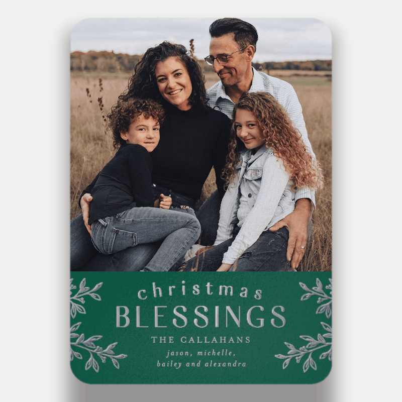 Foliage Frame Holiday Card