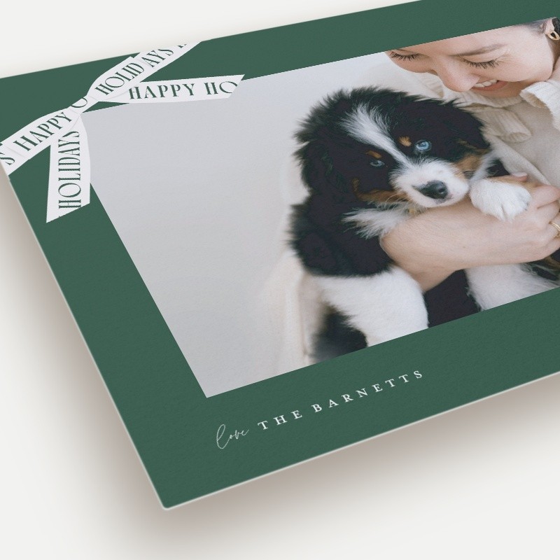 Ribbon Banner Holiday Card
