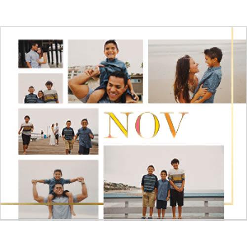 Gilded Jewel Tones 8x11 undefined  Wall Calendar