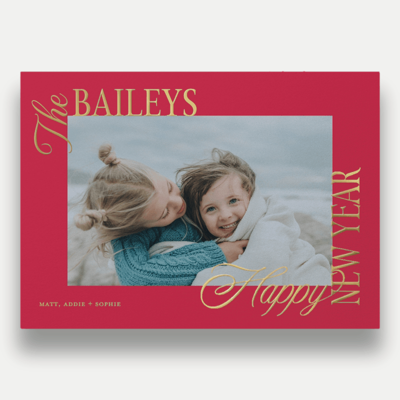 Bold Clipped Holiday Card