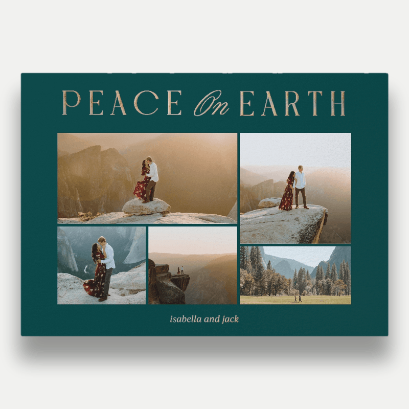 Luminous Peace Religious Christmas Card