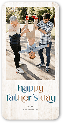 Timber Sentiment 4x8 Beige  Father's Day Card