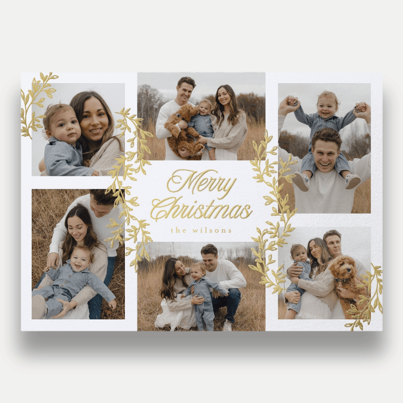 Painted Sprigs Holiday Card
