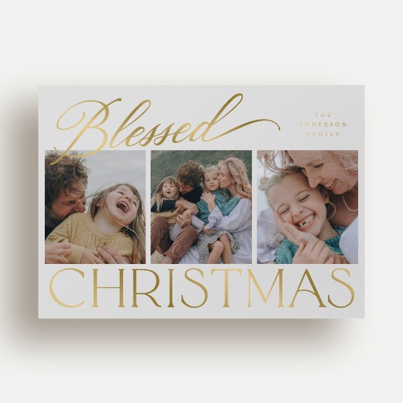 Script Serif Mix Holiday Card