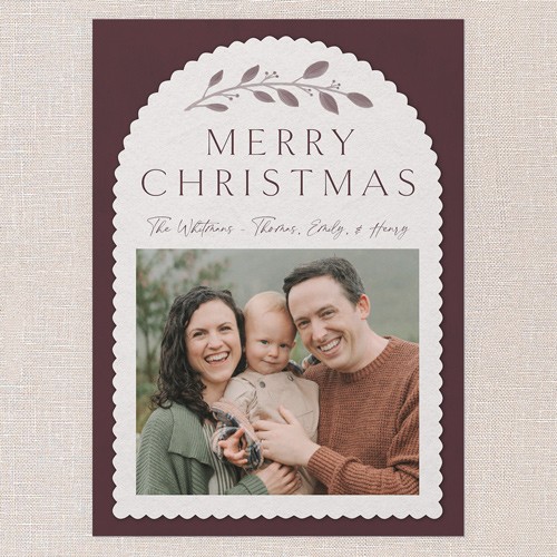 Fast Purple Christmas Card