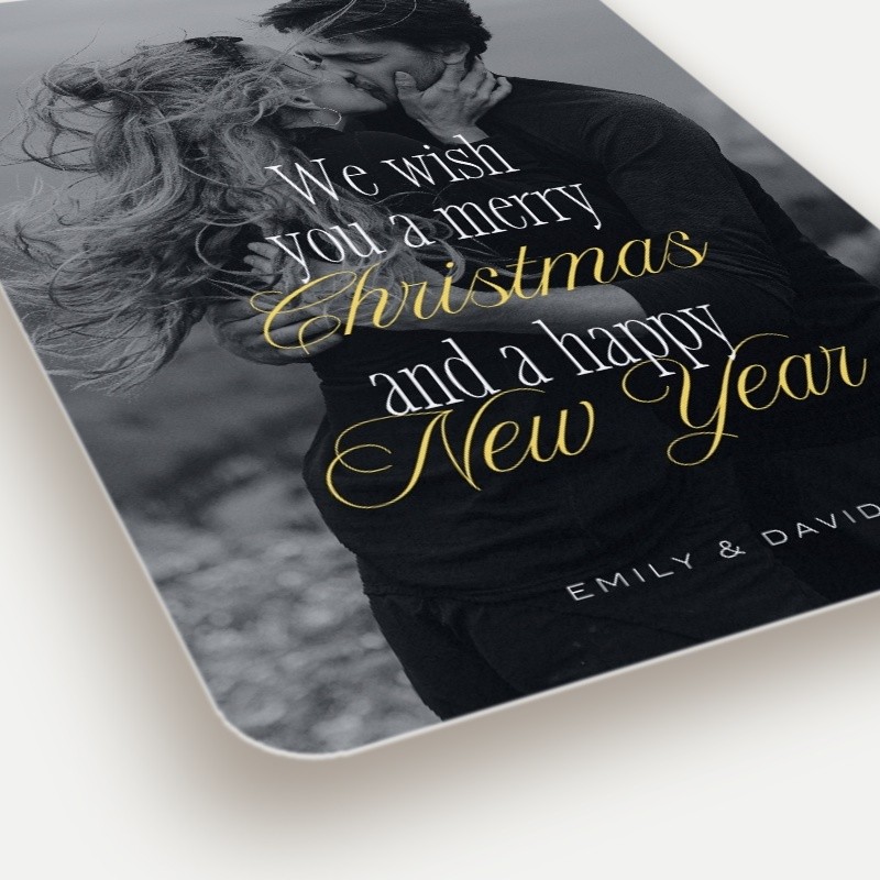 Mixed Type Overlay Holiday Card