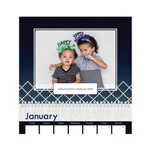 Modern Indigo Calendar