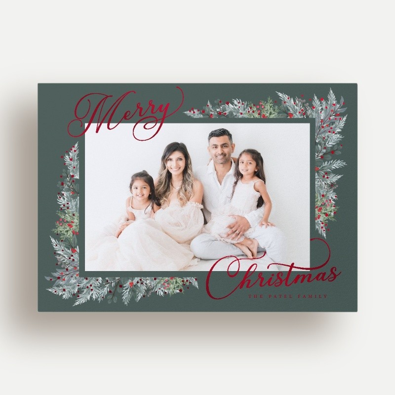 Wrapped Botanicals Holiday Card