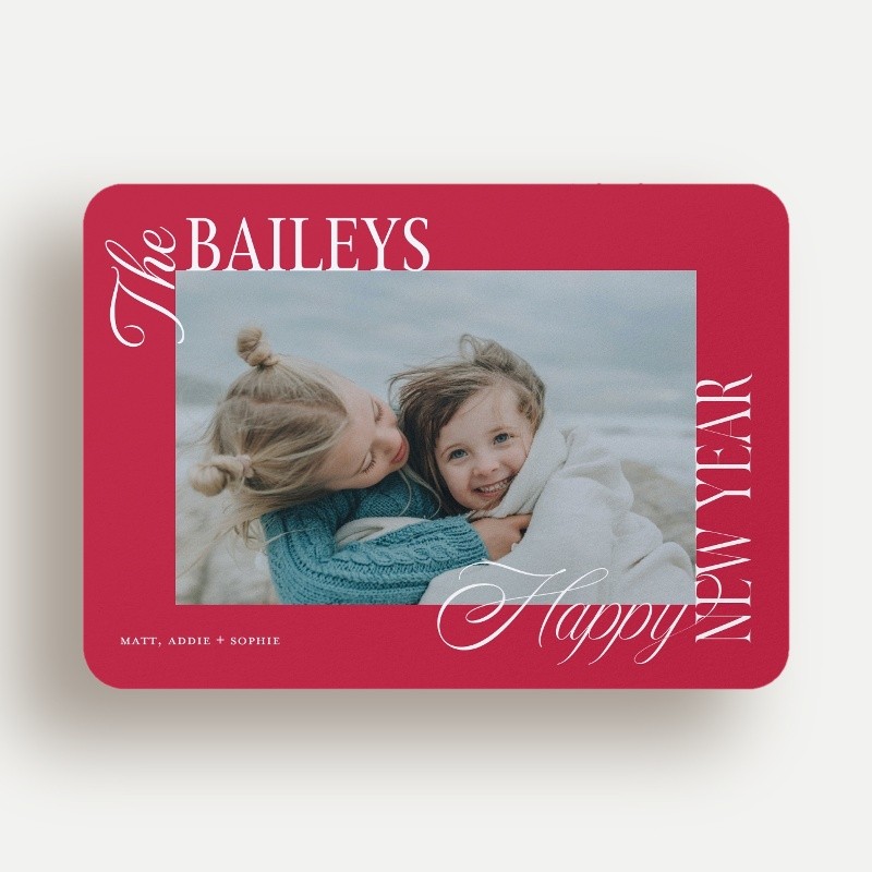 Bold Clipped Holiday Card