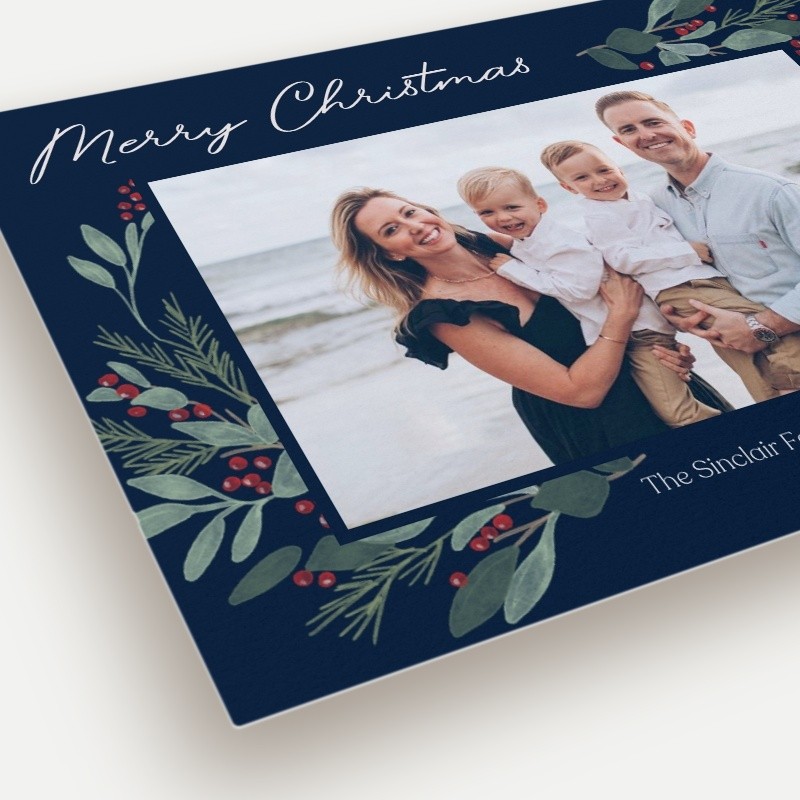 Berry Foliage Holiday Card