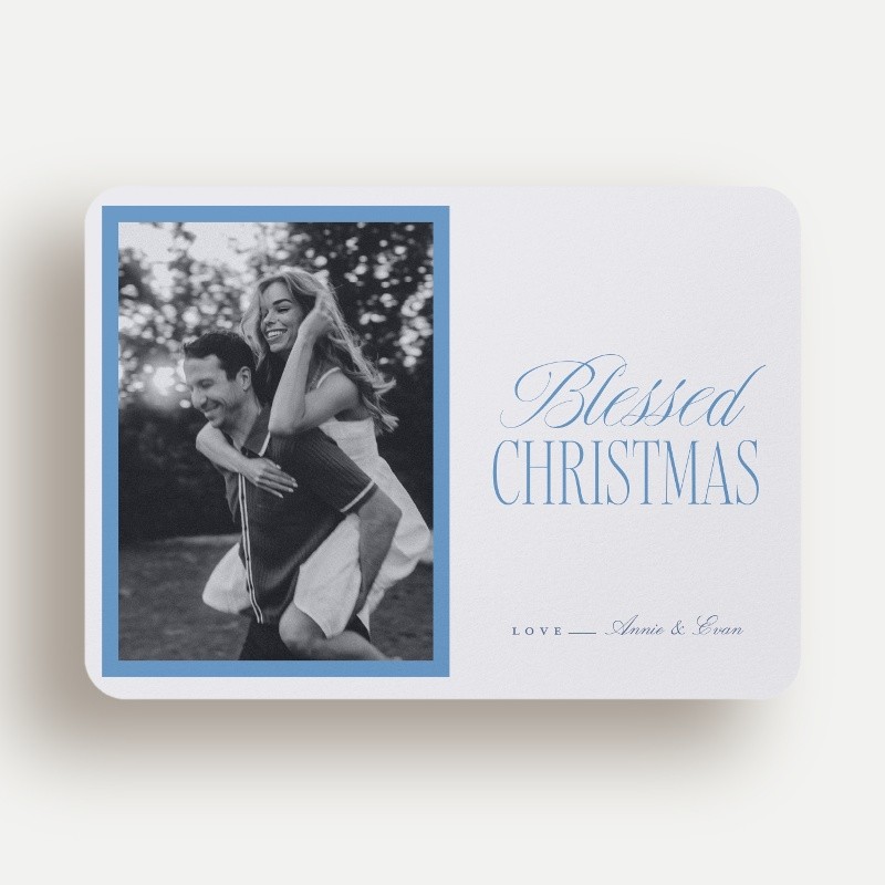 Script Serif Holiday Card