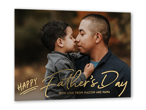 Happy Shine 5x7 White  Father's Day Card