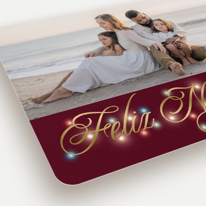 Glowing Flourish Holiday Card