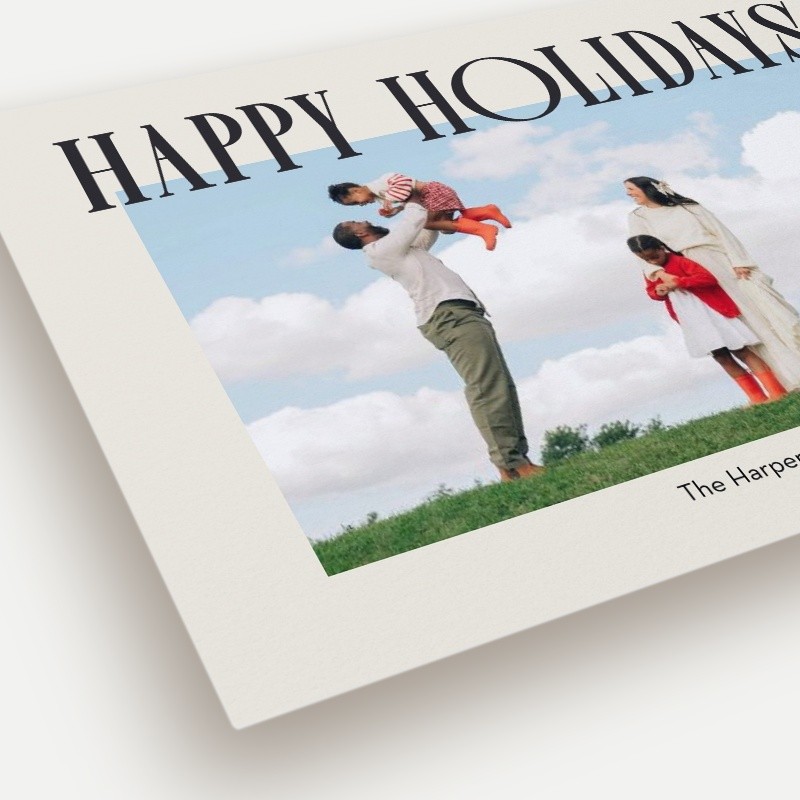 Elegant Serif Holiday Card