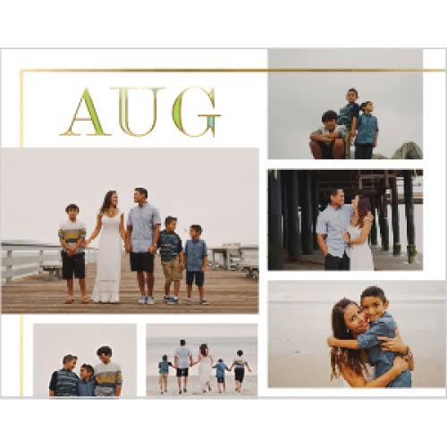 Gilded Jewel Tones 8x11 undefined  Wall Calendar