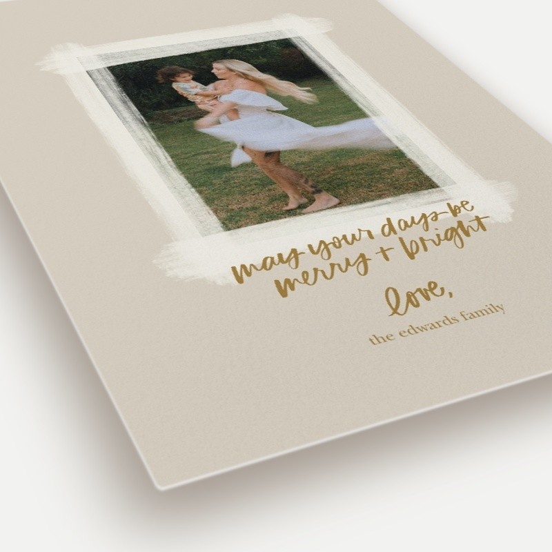 Painted Frame Holiday Card