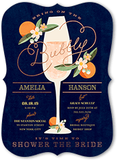 Sweet Nectarine 5x7 Foil Stamped