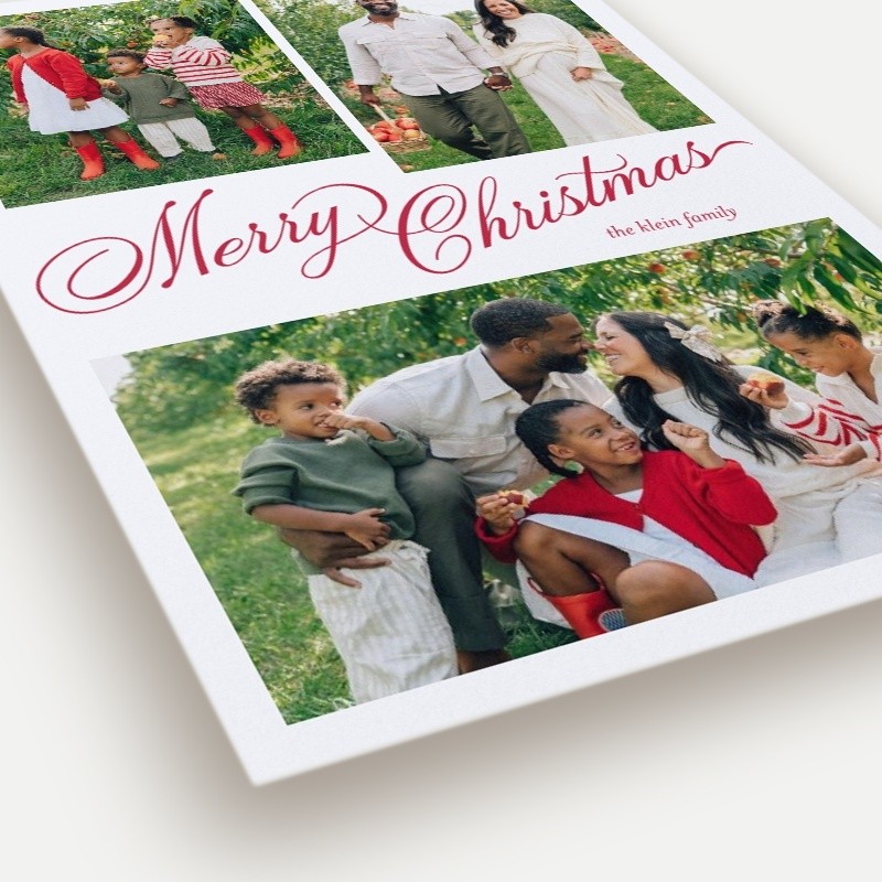 Script Collage Holiday Card