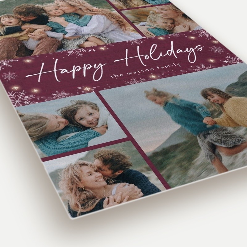 Snowflurry Script Holiday Card