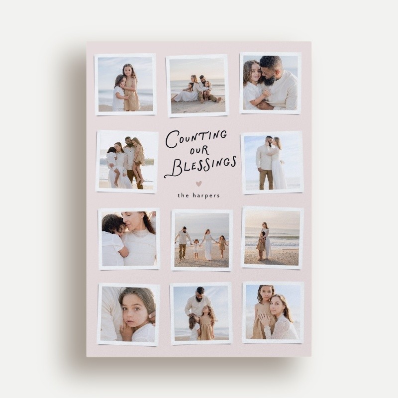 Snapshot Blessings Religious Christmas Card