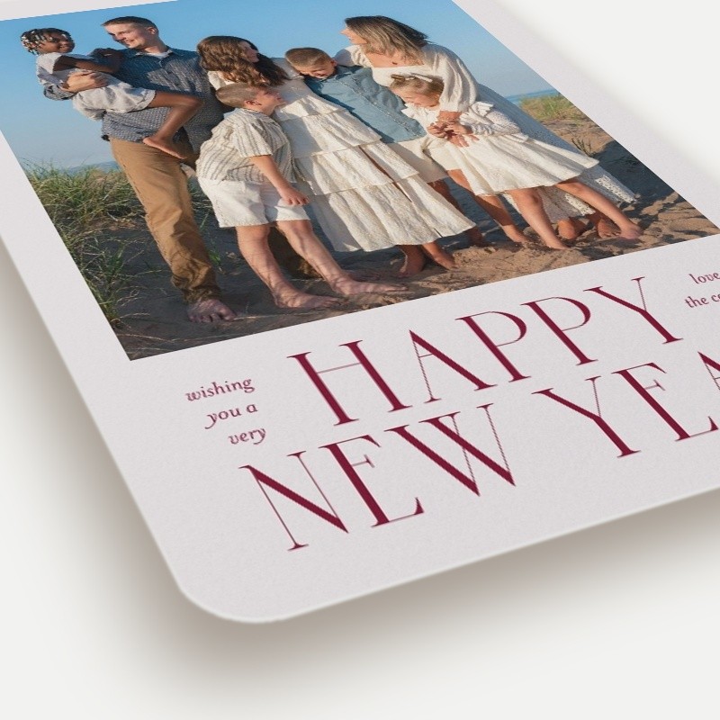 Grand Serif New Year's Card