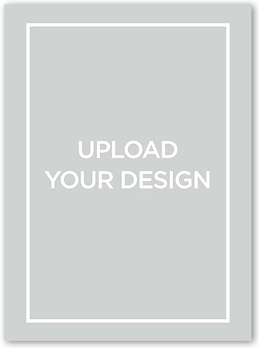 Upload Your Own Design 6x8 Flat 6x8 White  Valentine's Day Card