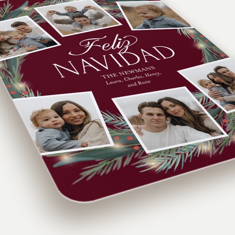 Encircled Wreath Holiday Card