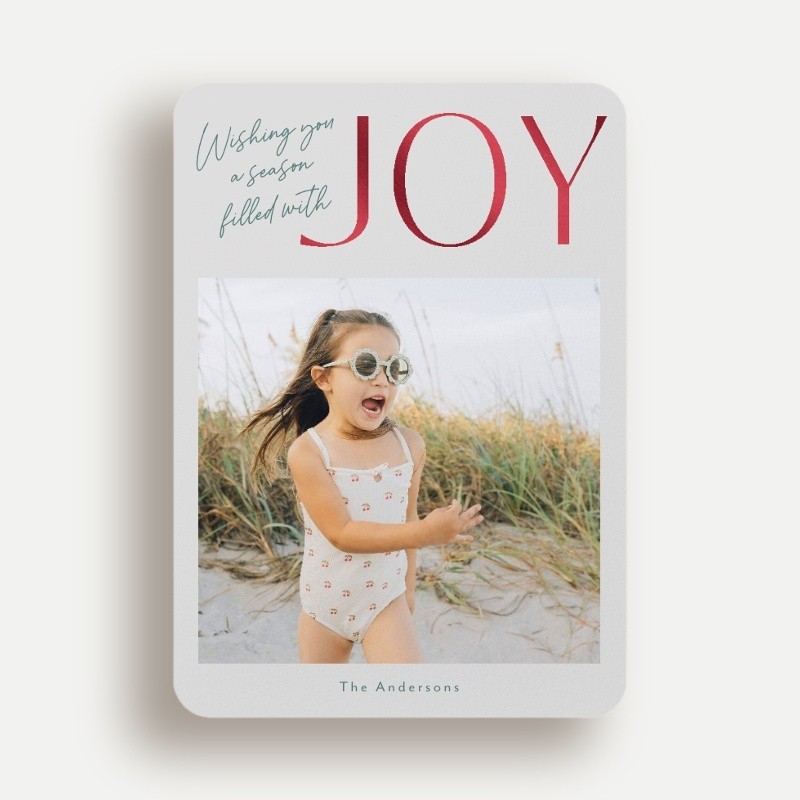 Wishing Joy Holiday Card