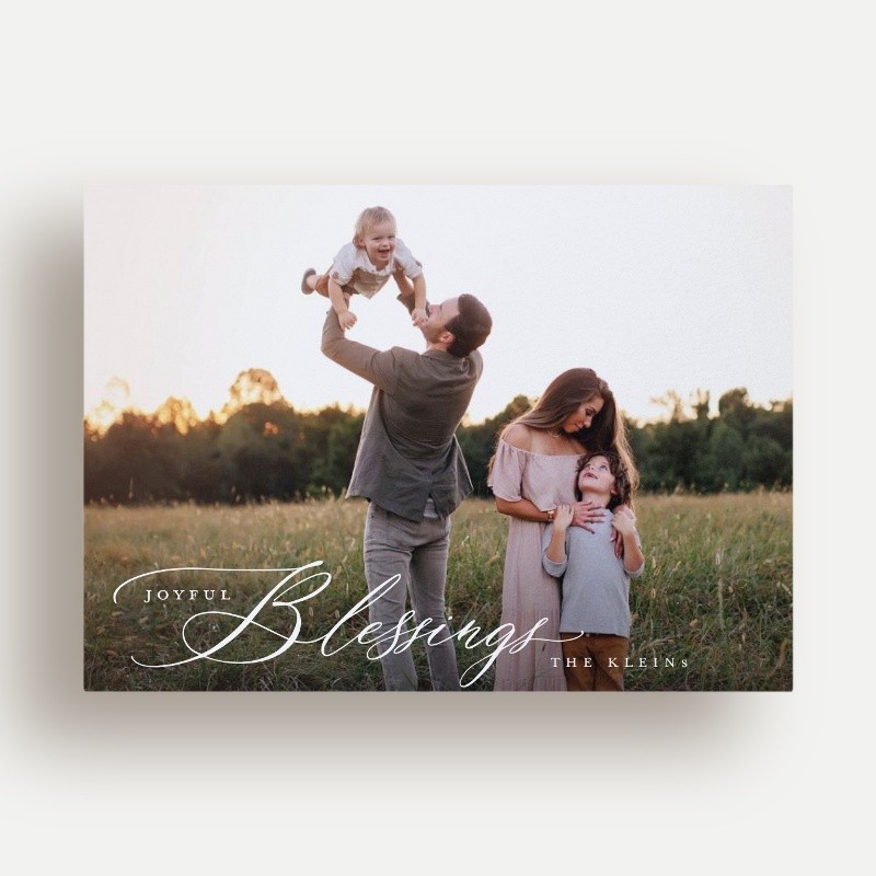 Elegant Script Holiday Card