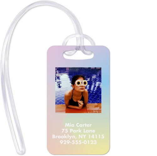 Your Text Here 2x3 Multicolor  Luggage Tag