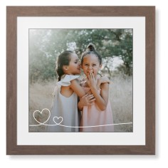 Double Heart Line Art